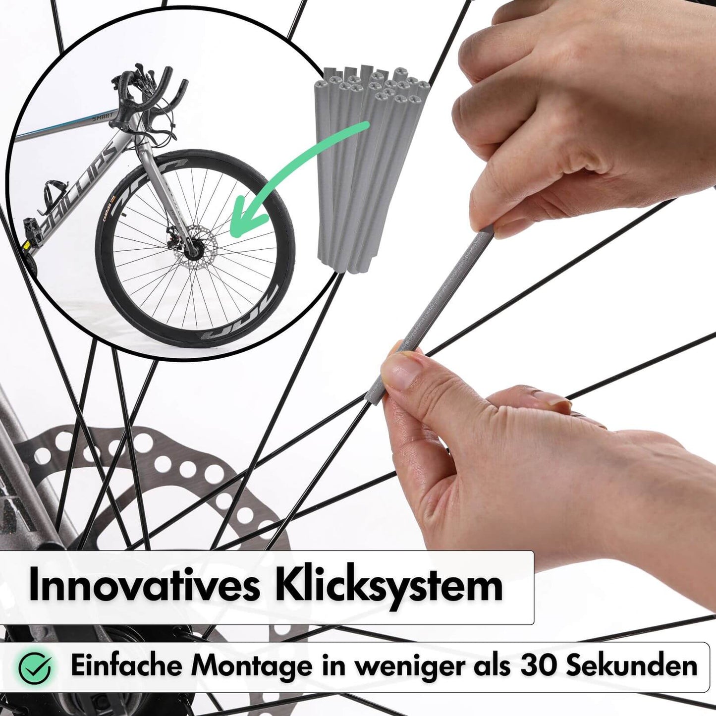 Speichenreflektoren Set (12 Stück)