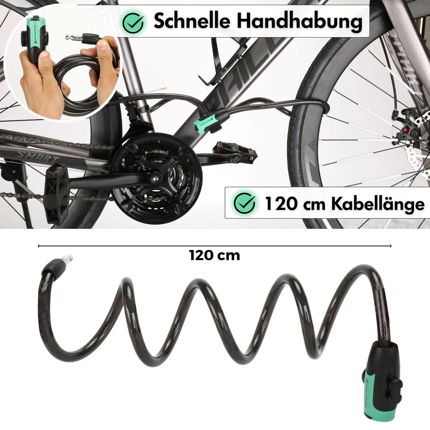 Premium Radschloss - Schutz vor Diebstahl