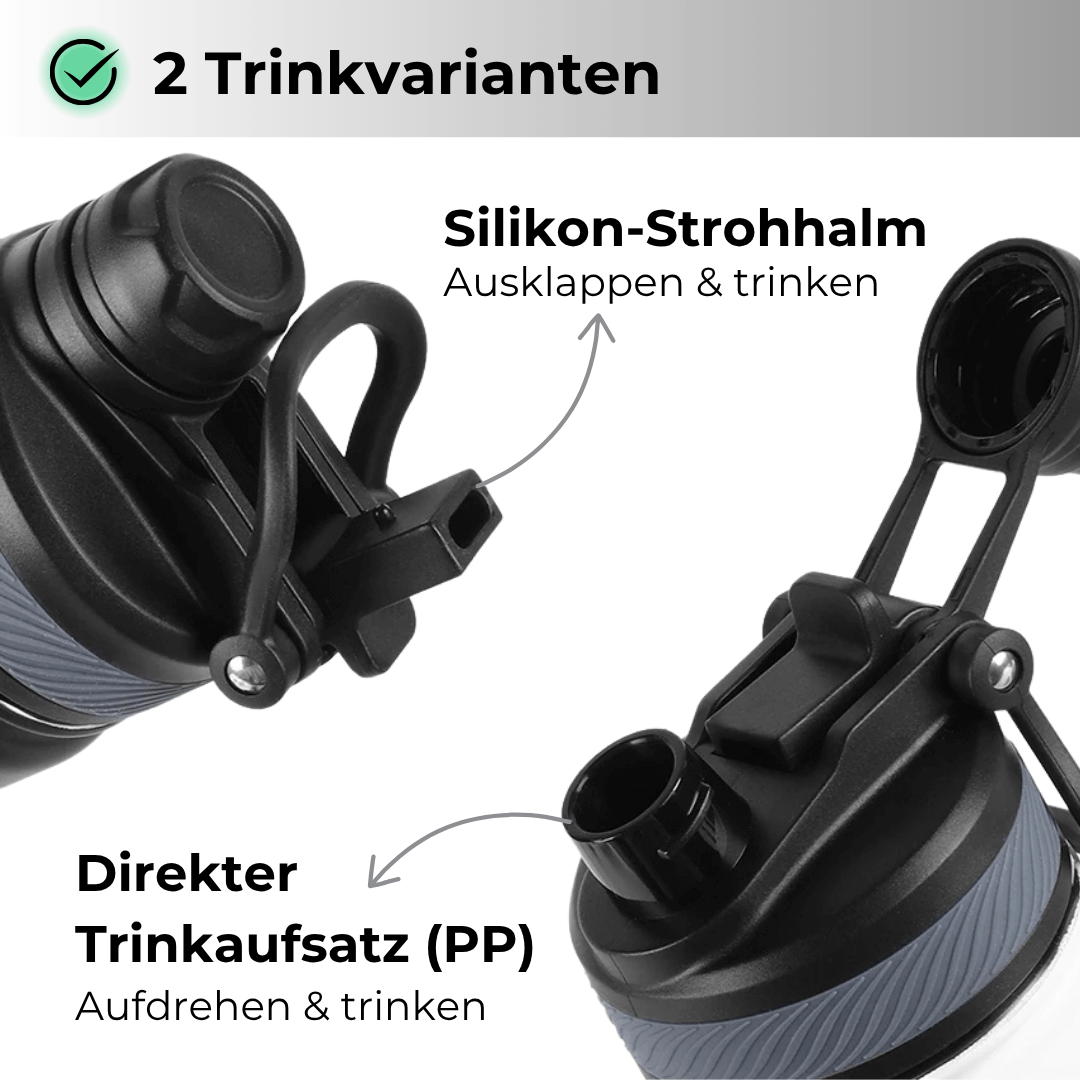 Hydrate+ Edelstahl-Trinkflasche