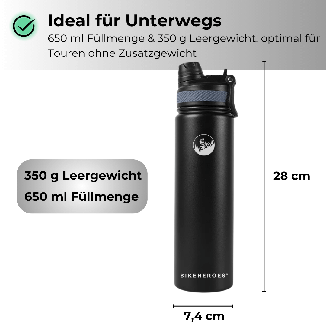 Hydrate+ Edelstahl-Trinkflasche
