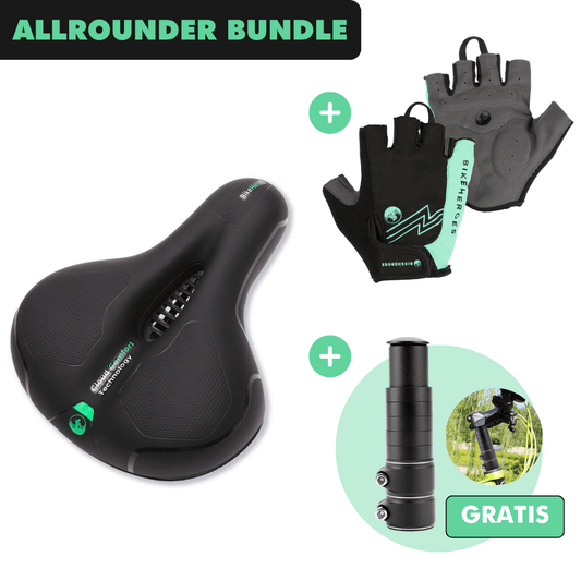 ALLROUNDER-BUNDLE: CloudComfort Max + GripPro Radhandschuhe + Kostenlose Lenkerhöhung