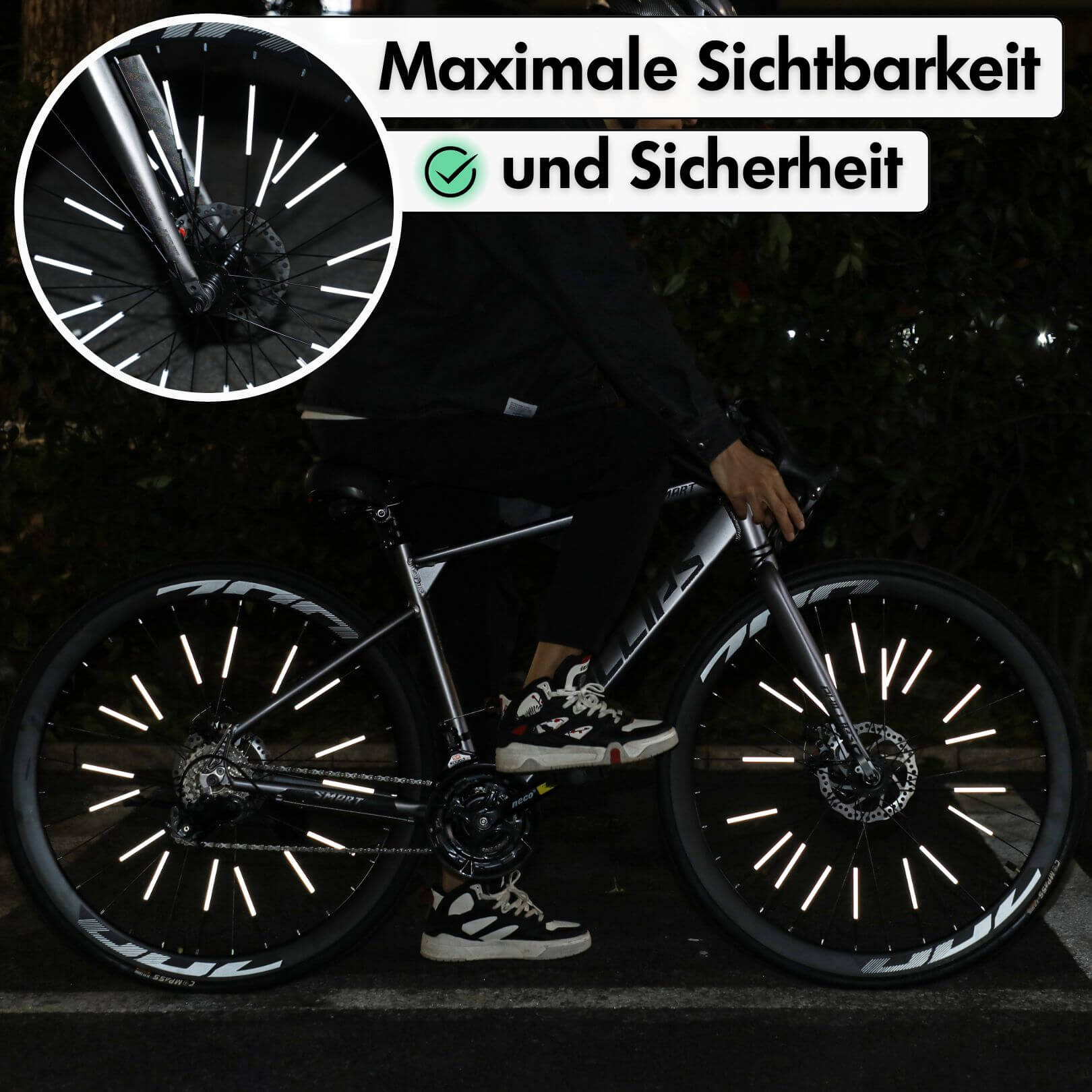 mountainbike speichenreflektoren Speichenreflektoren Set (12 Stück) – BikeHeroes