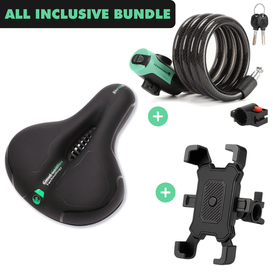 All-Inclusive-Bundle: CloudComfort Max + Radschloss Pro + SmartBike Handyhalterung